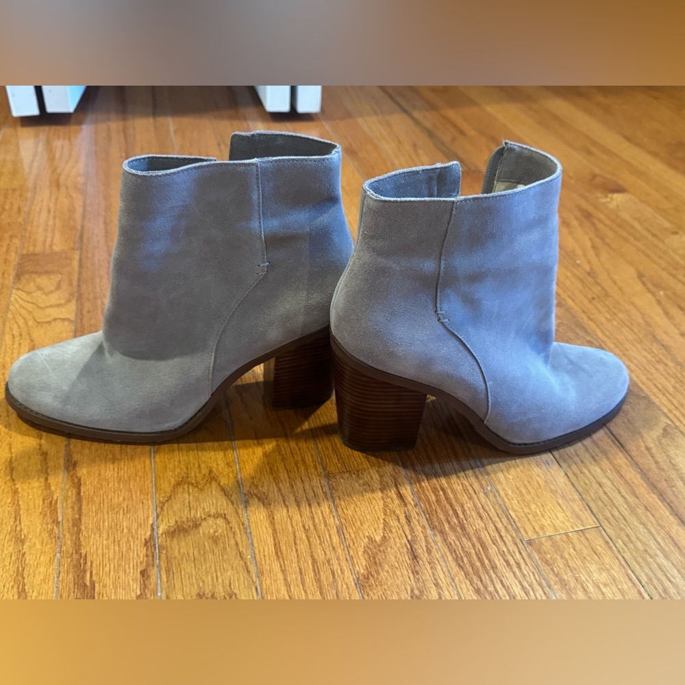 Sole Society Gray Suede Ankle Booties